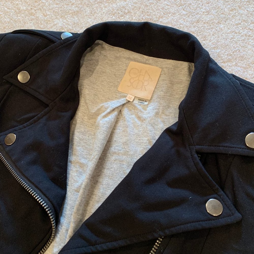 Black Chaser Moto Jacket - Picture 4 of 5